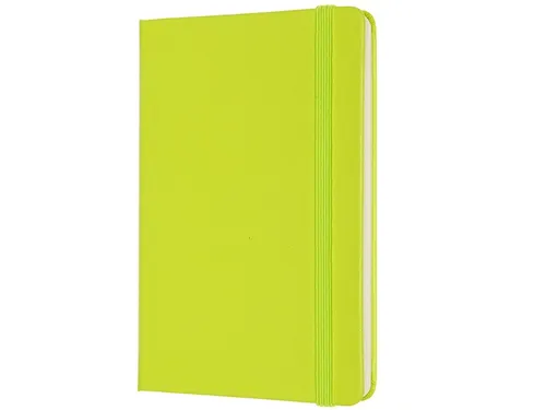 Notitieboek Moleskine pocket 90x140mm lijn hard cover lemon green