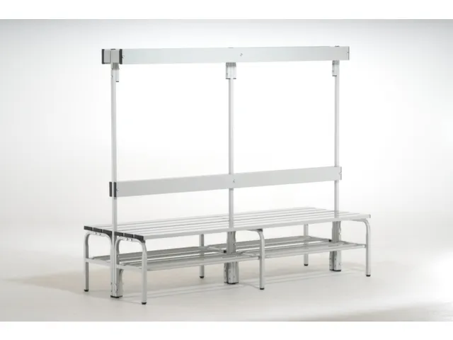 banc double,HxLxP 1650x1500x725mm,barres alu