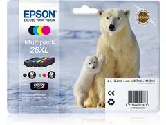 Multipack 4-colours 26XL Claria Premium Ink