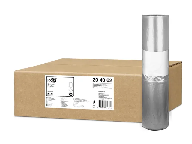 Afvalzak 50L B1 Dispenser 100% Recycled Transparant 10x25 rol 250st