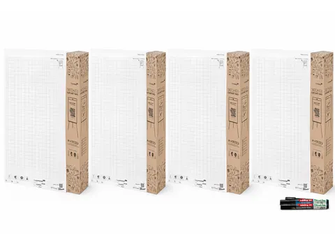 Legamaster SKETCH ECO Flipoverpapier 98x65cm Raster Voordeelbundel