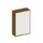 schuifdeurkast,HxBxD 1540x1000x430mm,decor romp noten,decor front wit