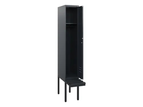 locker met bank,HxBxD 1950x300x815mm,1vak,vak B 300mm,cil.-slot