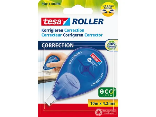 Correctieroller Tesa ecoLogo 4.2mmx14m eco navulbaar op blister