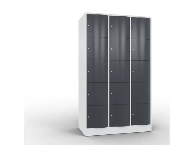 armoire multicases,corps RAL7035,face avant RAL7021