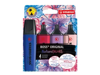 Markeerstift STABILO Boss Wildflower assorti 4 stuks - 7