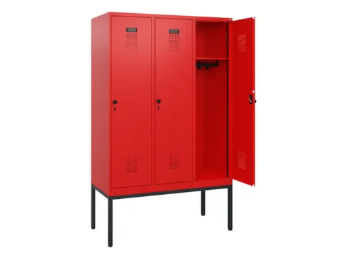 schoollocker,HxBxD 1950x1200x500mm,3vak,vak B 400mm,draaigrendel