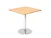 vergadertafel,HxBxD 745x800x800mm,vierkant,schotelvoet chroom