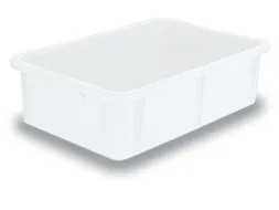 Stapelbak Pe Hxlxb 165X600X400Mm Inhoud 30L Naturel Wit