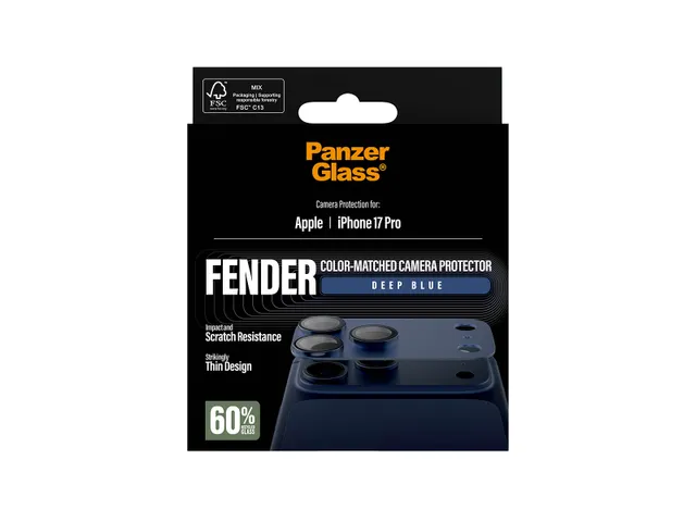 PanzerGlass Fender Camera Protector Deep Blue iPhone 17 Pro, Apple,