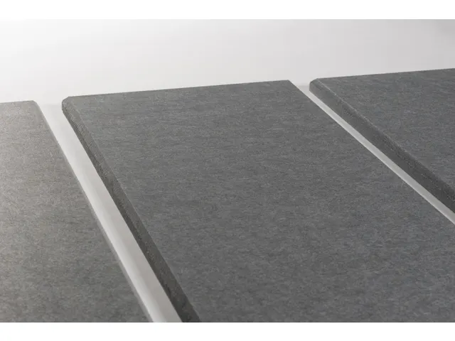 Panneau mural acoustique Feutre PET 30x120cm Gris foncé 4pcs