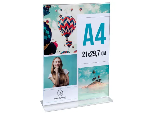 Folderhouder T A4 ve rticaal transparant