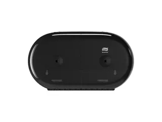 Tork T9 SmartOne Twin Mini Toiletpapier Dispenser Elevation Zwart - 4
