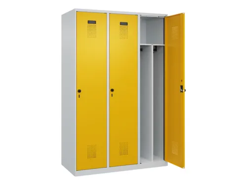 locker voor scheiding van kleding,HxBxD 1850x1200x500mm,3vak