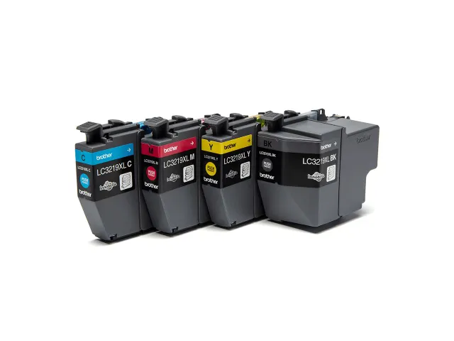 Inktcartridge Brother LC-3219XL zwart + 3 kleuren HC