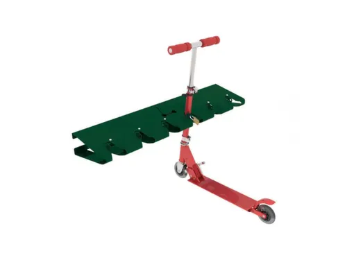 Steprek voor 6 steppen L 990mm eenzijdig RAL6005