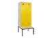 locker met bank,voor scheiding van kleding,HxBxD 2120x800x815mm,2vak