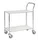 Tafelwagen,Draagverm. 150Kg,2Etage(S),Etage(S) Melaminecoating,Wit