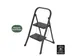 Escabeau aluminium 2 marches SL200 noir