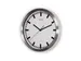 Wandklok MAUL Pilot RC Ø30,5cmx4.5cm aluminium/wit incl.batterij