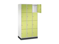 lockerkast,HxBxD 1950x920x500mm,3x4vakken,cil.-slot,sokkel