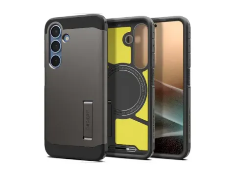 Spigen Tough Armor MagFit Samsung Galaxy S25 Plus Hoesje Gunmetal