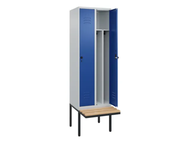 locker voor scheiding van kleding,HxBxD 2120x600x815mm,2vak