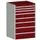 ladekast HxBxD 1200x800x750mm 8laden romp RAL7035 front RAL3004