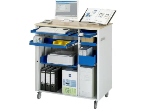 pc-kast,HxBxD 1100x1030x660mm,stopcontactdoos m. schakelaar