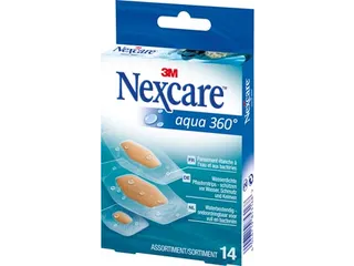 3M Aqua Clear Waterproof Pleister 360° 14 stuks Assorti - 2