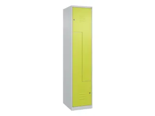 Z-garderobekast,HxBxD 1850x400x500mm,vak B 200/400mm,cil.-slot - 1