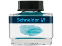 Inktpotje Schneider 15ml pastel Bermuda blauw voor vulpen en rollerbal
