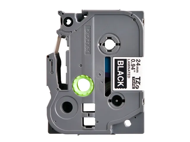 Labeltape Brother P-touch TZe-355 standaard 24mm wit op zwart