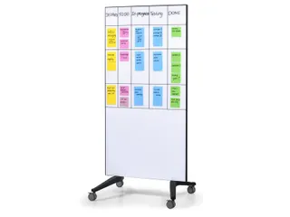Mobiel Glasbord Wit Magnetisch 90x175cm - 6