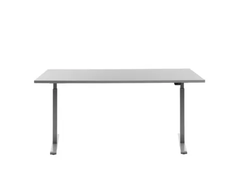 Elektrisch ihv bureau,HxBxD 700-1200x1600x800mm,blad grijs