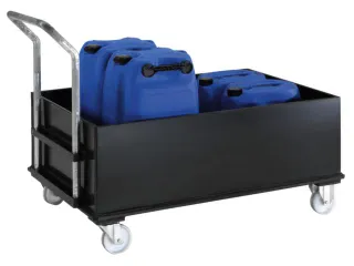 Verrijdbare Opvangbak Hdpe Hxbxd 1080x870x1420mm 2x220l - 1