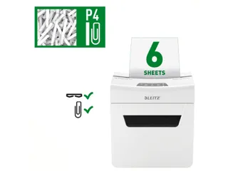 Papiervernietiger Leitz IQ Protect Premium 6X P-4 snippers - 2
