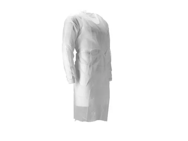 Pp Non Woven Isolatieschort Wit Latex Vrij Regular Weight 100 Stuks