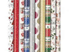 Geschenkpapier Kerst Präsenta 70cmx2m assorti