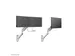 Neomounts NEXT AWL75-450WH Muuradapter monitorarm - 100% plasticvrije