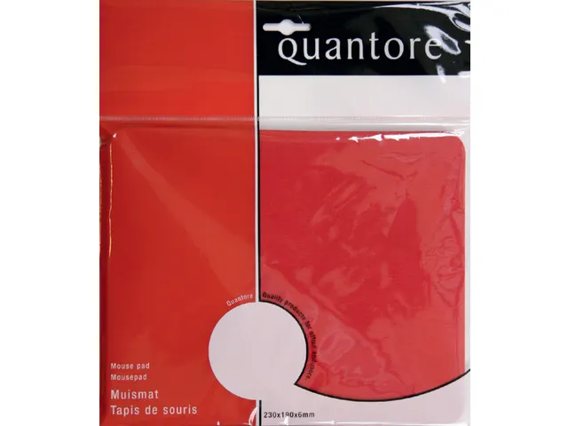 Muismat Quantore 230x190x6mm rood
