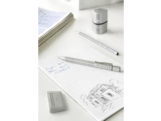 Puntenslijper Faber-Castell 2001 trio grip zilver - 9