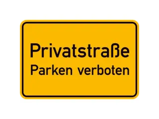 verbodsbord,Particuliere weg - Parkeren verboden,aluminium gemerkt - 1