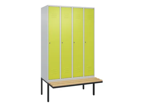 locker voor scheiding van kleding,HxBxD 2120x1200x815mm,4vak