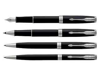 Balpen Parker Sonnet Matte black lacquer CT Medium - 8