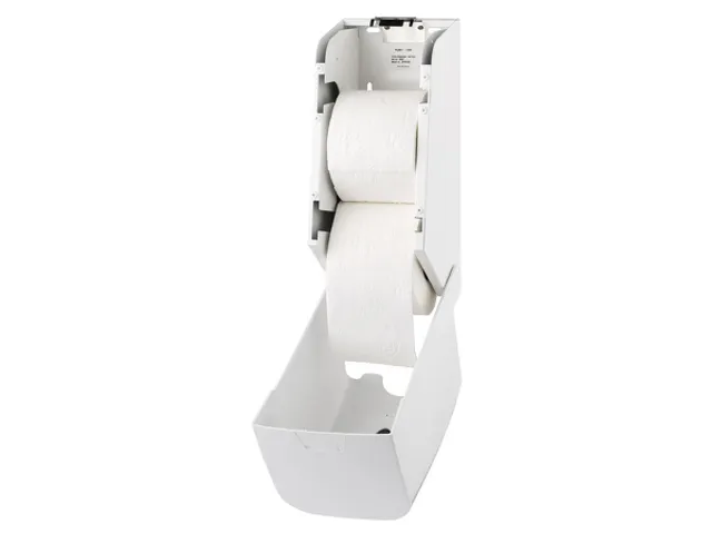 Support 2 rouleaux papier toilette plastique PQDuoPlus