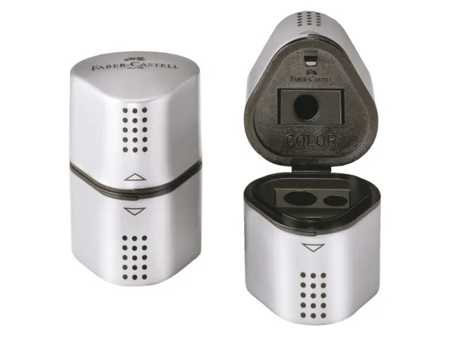 Puntenslijper Faber-Castell 2001 trio grip zilver