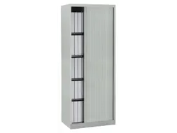 jaloeziedeurkast,HxBxD 1980x800x430mm,5 OH,romp lichtgrijs