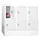 lockerkast,HxBxD 855x900x500mm,3x2vakken,RAL7035,front RAL6011