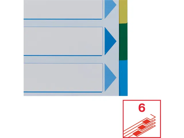 Esselte Tabbladen 6 Tabs